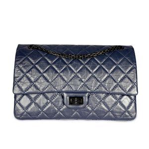 Chanel Navy Quilted Aged Calfskin 2.55 Reissue 226 Bag